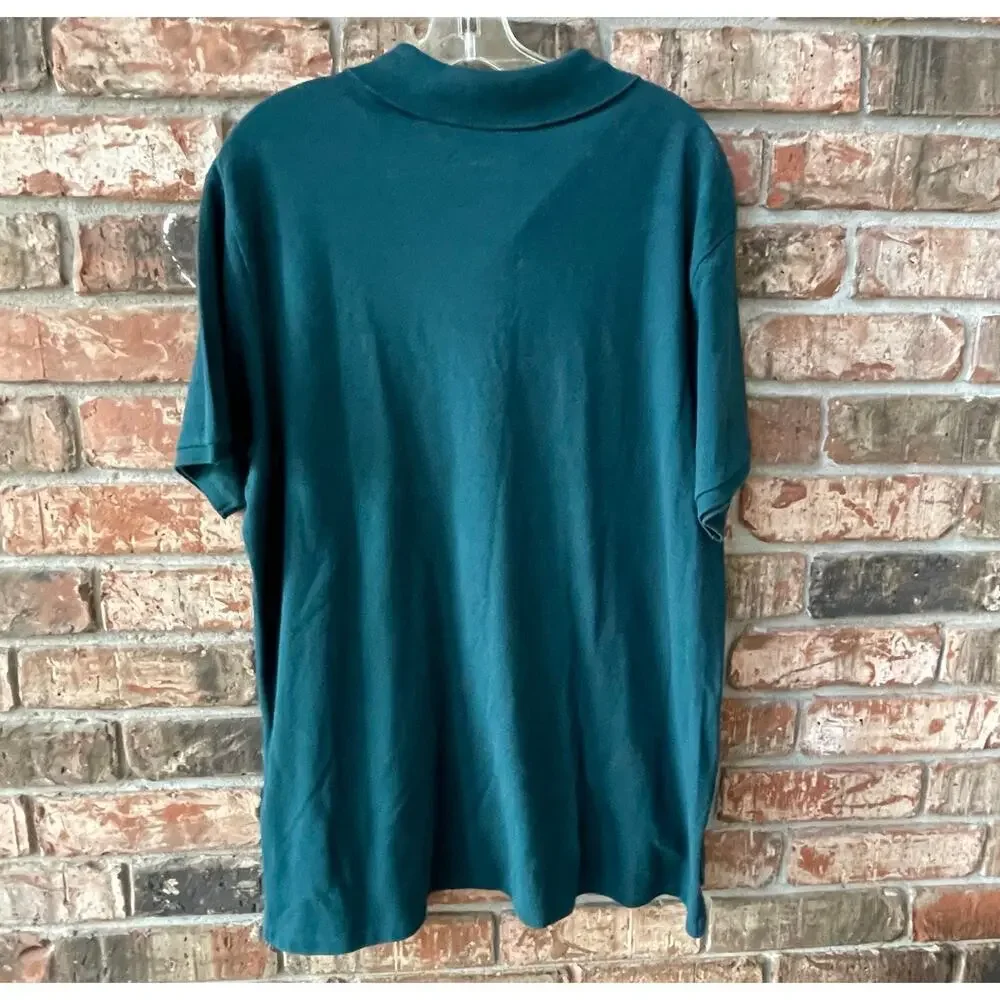 Ralph Lauren Polo Mens XXL Green Short Sleeve Polo Shirt Custom Fit Preppy